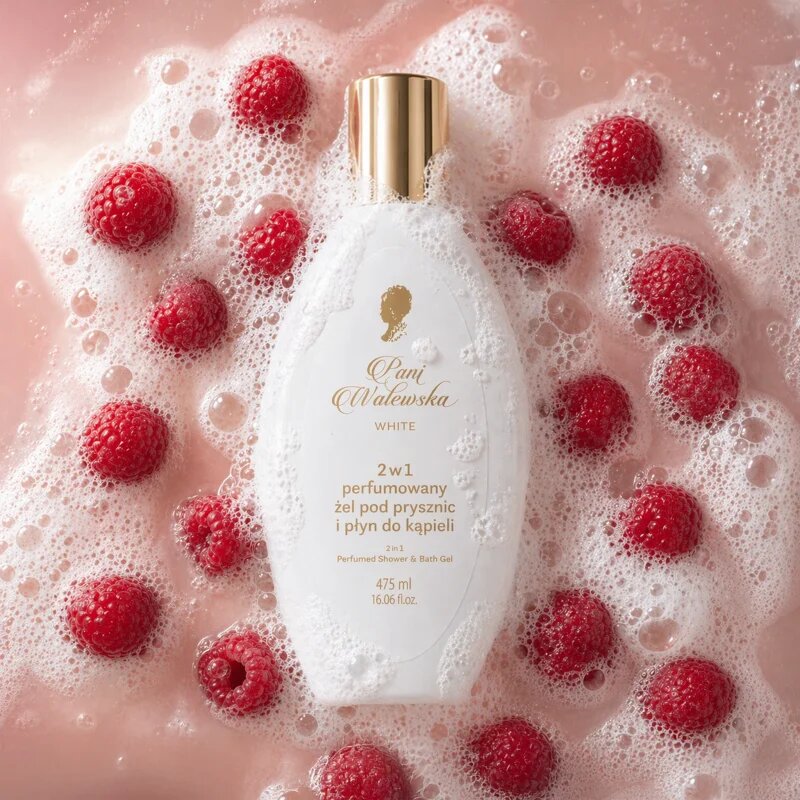 Pani Walewska White 2 in 1 gel za prhanje in mehurčkasta kopel 2 v 1 475 ml
