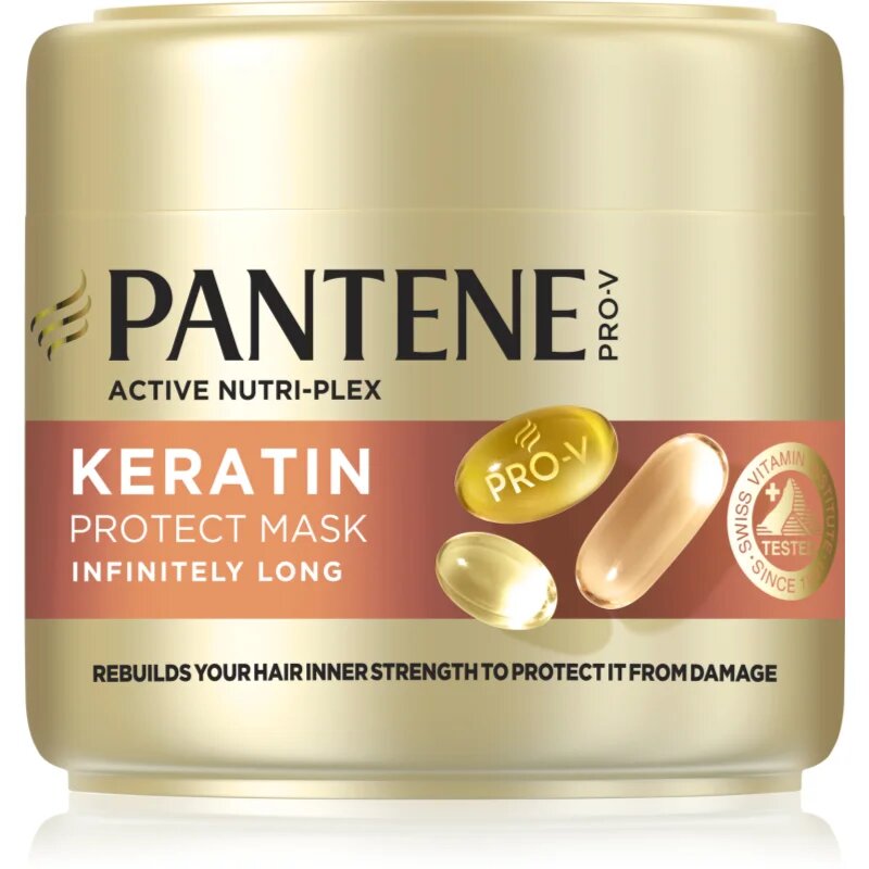 Pantene Pro-V Active Nutri Plex Infinitely Long keratinska maska za suhe in poškodovane lase 300 ml