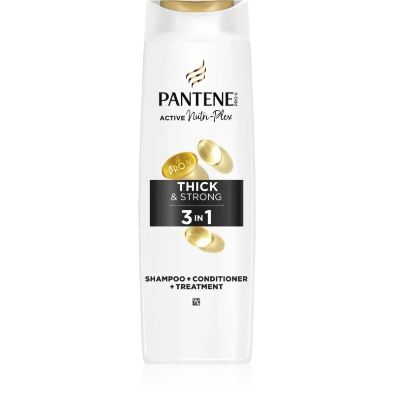 Pantene Pro-V Active Nutri Plex Thick&Strong šampon za oslabljene in poškodovane lase 3v1 325 ml