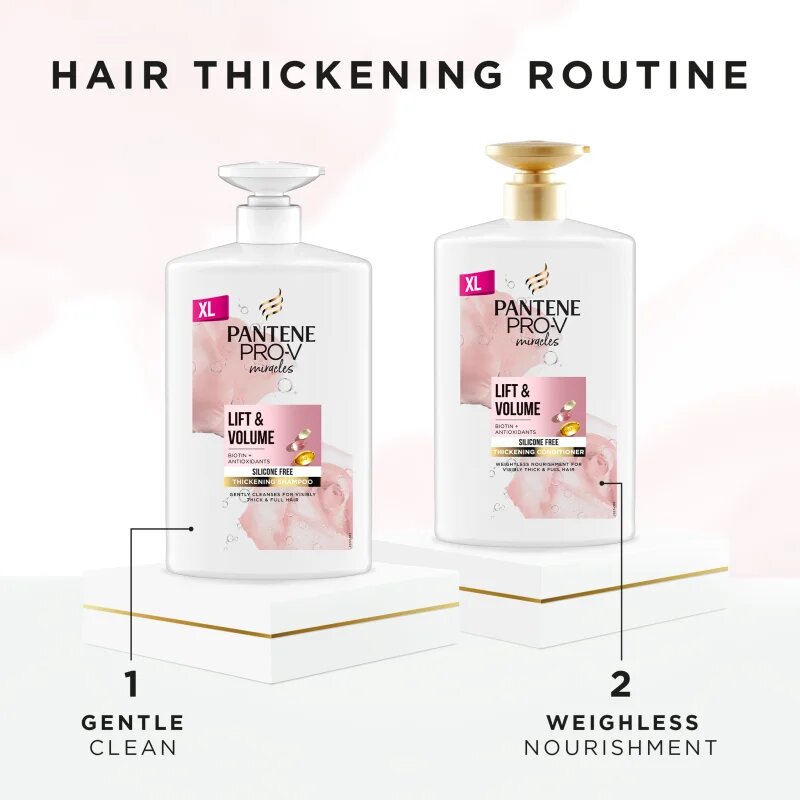 Pantene Pro-V Miracles Lift'N'Volume balzam za volumen tankih las z biotinom 1000 ml