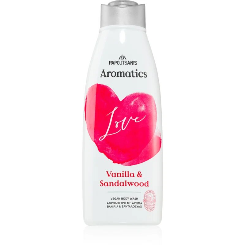 PAPOUTSANIS Aromatics Love osvežujoč gel za prhanje 600 ml