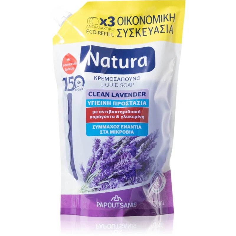 PAPOUTSANIS Natura Clean Lavender tekoče milo 750 ml