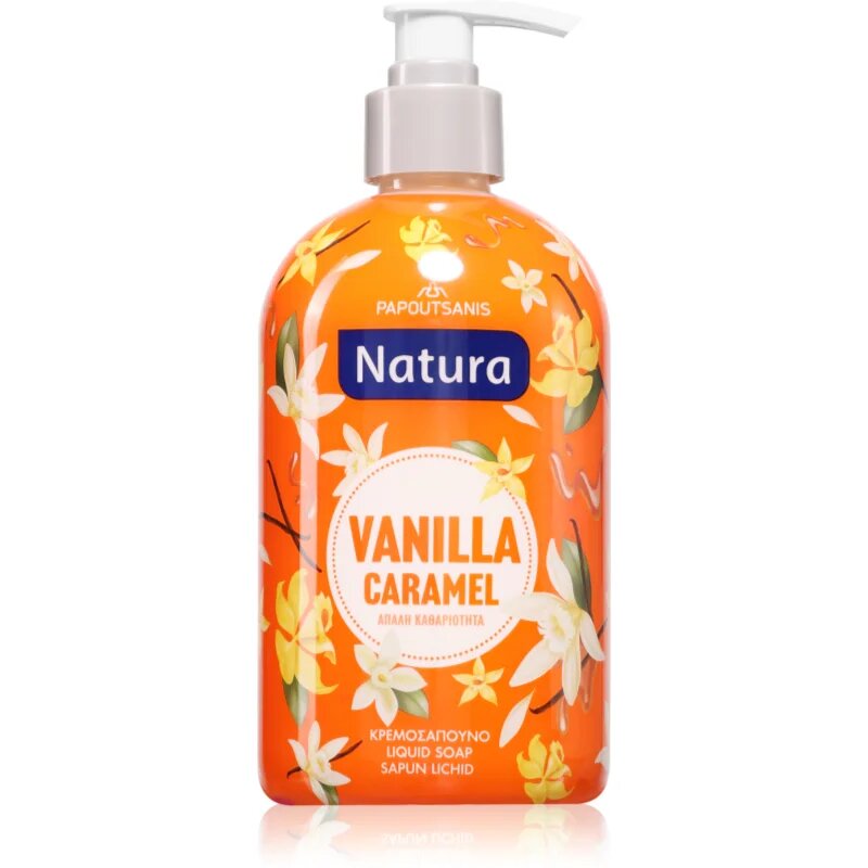PAPOUTSANIS Natura Vanilla Caramel tekoče milo 480 ml