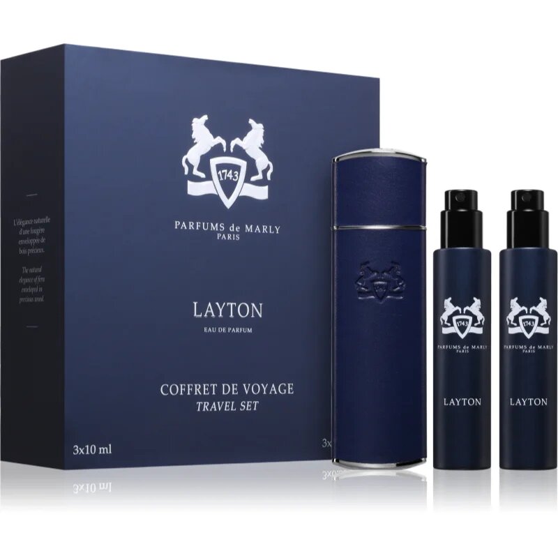 Parfums De Marly Layton Travel Set Potovalni set z etuijem za moške