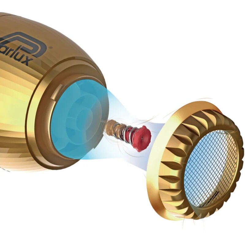 Parlux Alyon + Magic Sense profesionalni sušilnik za lase z ionizatorjem + difuzor Gold 1 kos