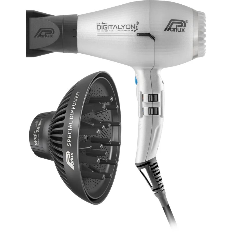Parlux Digitalyon + Magic Sense sušilnik za lase + difuzor Silver 1 kos