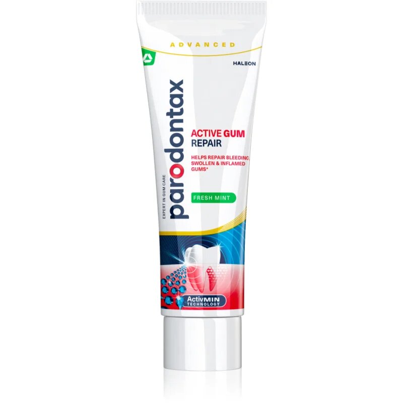 Parodontax Active Gum Repair Fresh Mint zobna pasta za zdrave dlesni in kompleksno nego zob 75 ml