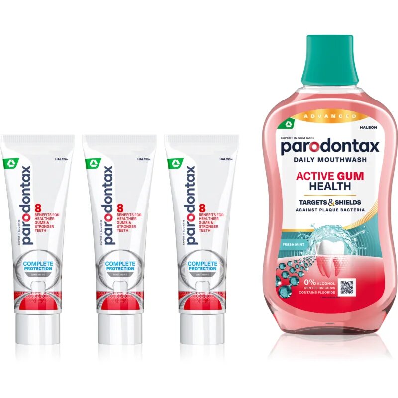 Parodontax Complete Protection & Active Gum Health Whitening set za popolno zaščito zob