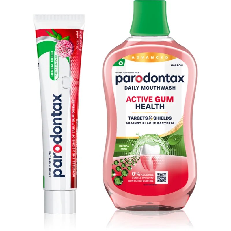 Parodontax Herbal Fresh & Active Gum Health set za zobe