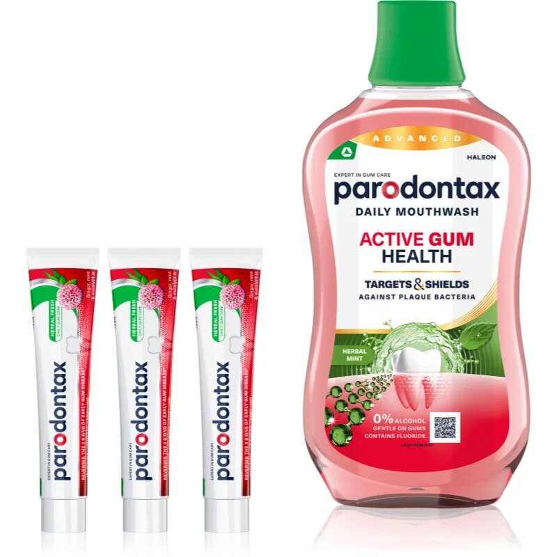 Parodontax Herbal Fresh & Active Gum Health set za zobe