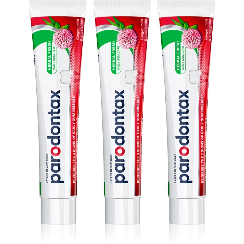 Parodontax Herbal Fresh zobna pasta proti krvavitvi dlesni 3x75 ml