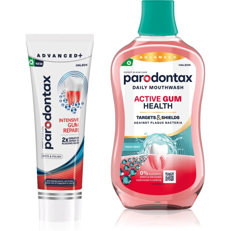Parodontax Intensive Gum Repair White & Active Gum Health set za zobe