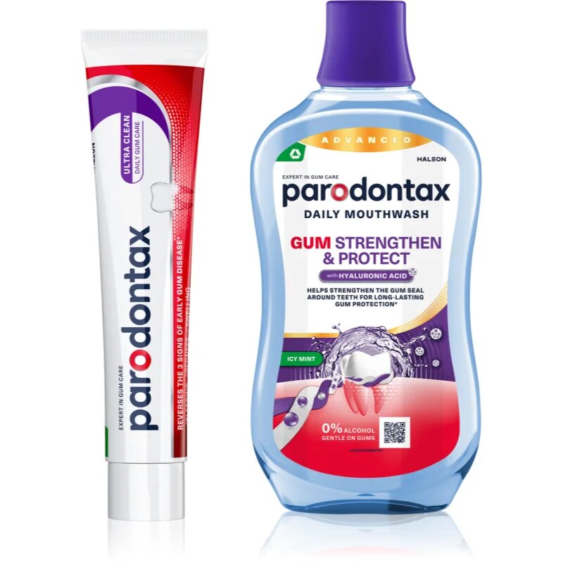 Parodontax Ultra Clean & Gum Strengthen & Protect set za zobe