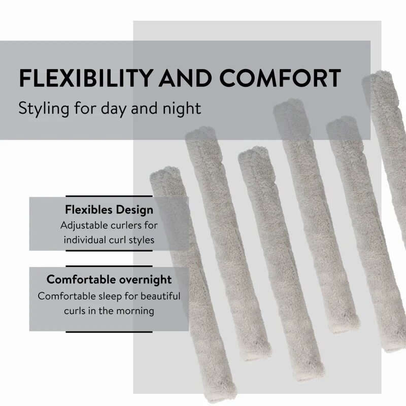Parsa Beauty ID Microfibre Bendy Rollers set za kodranje las 6 kos