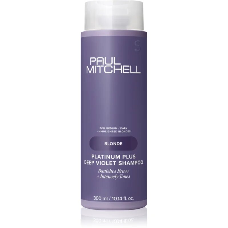 Paul Mitchell Blonde Platinum Plus Deep Violet Shampoo vijoličen šampon za nevtralizacijo rumenih odtenkov 300 ml