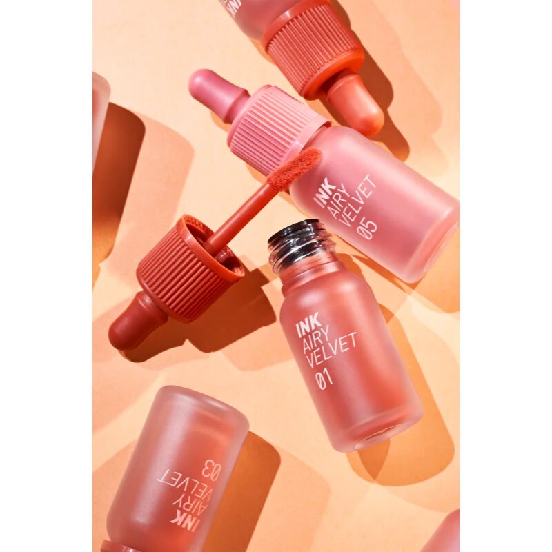 peripera Ink Airy Velvet kremasta šminka z mat učinkom odtenek 03 Cartoon Coral 4 g