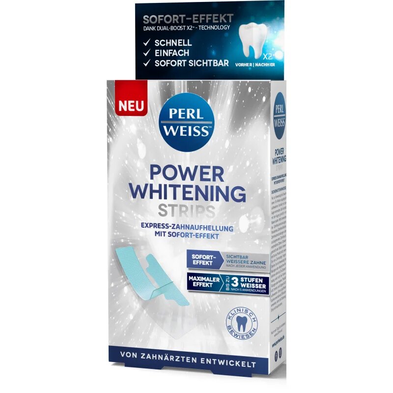 Perl Weiss Power Whitening Strips belilni trakovi za zobe 5x2 kos