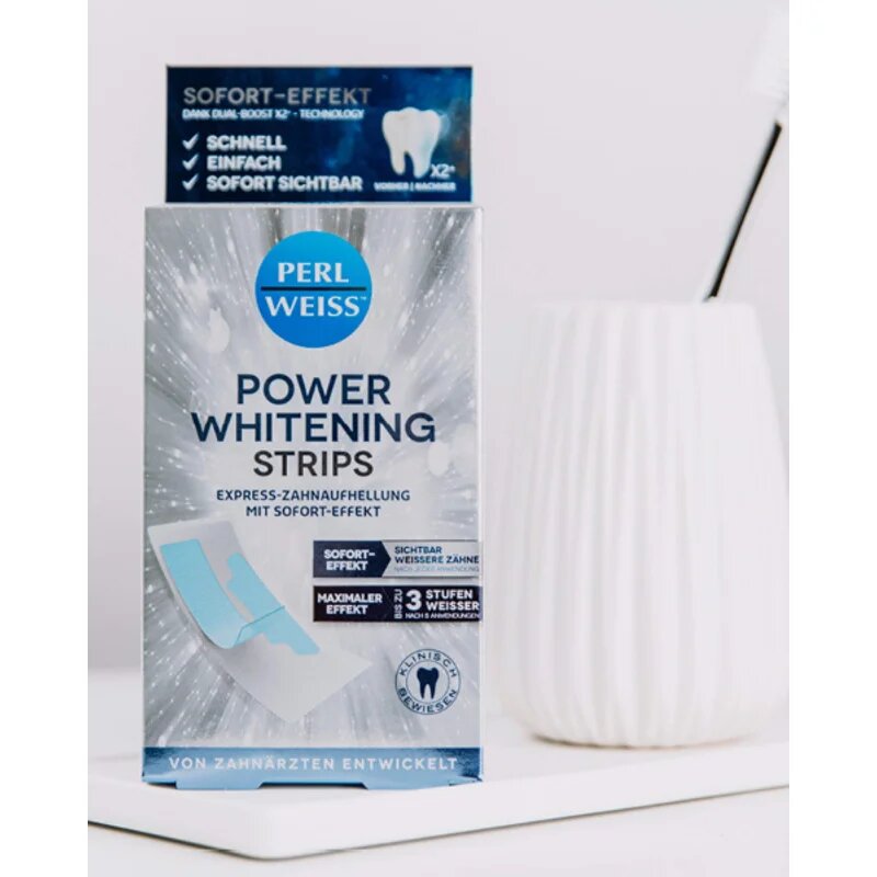 Perl Weiss Power Whitening Strips belilni trakovi za zobe 5x2 kos