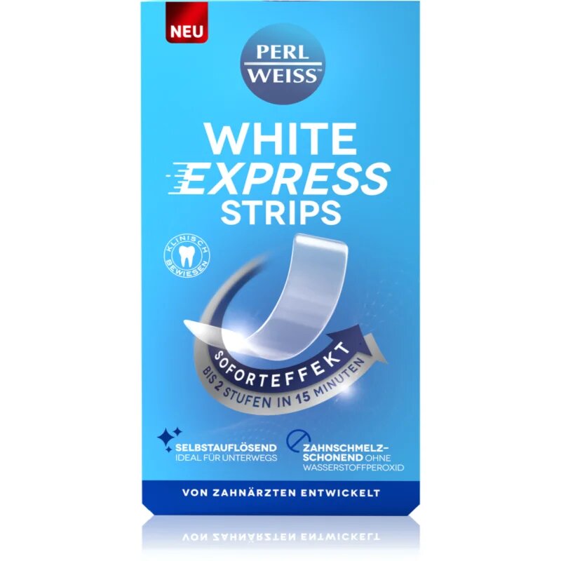 Perl Weiss White Strips Express belilni trakovi 4 kos
