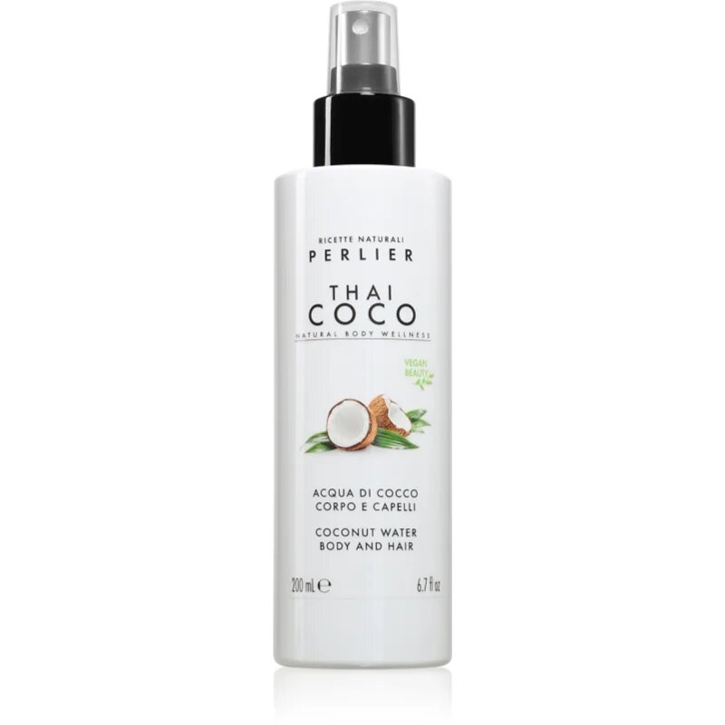 Perlier Thai Coco Coconut Water Body And Hair odišavljeno pršilo za telo in lase za telo in lase dišave 200 ml