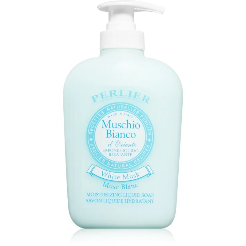 Perlier White Musk tekoče milo za roke in telo 300 ml