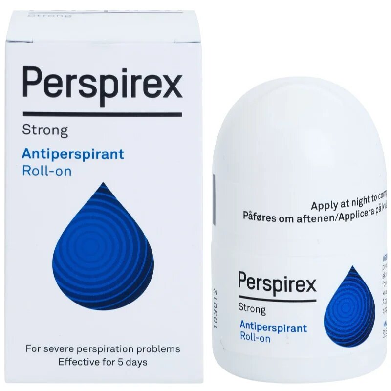 Perspirex Strong antiperspirant roll-on z učinkom 5 dni 20 ml