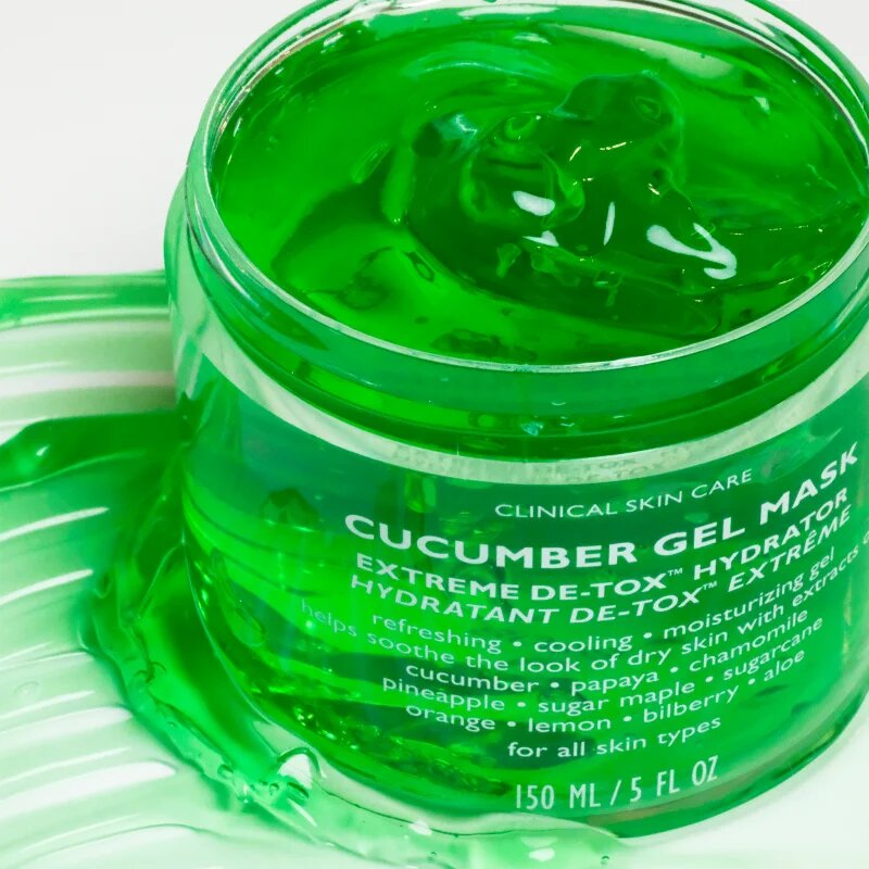 Peter Thomas Roth Cucumber De-Tox Gel Mask vlažilna gel maska za obraz in predel okoli oči 150 ml