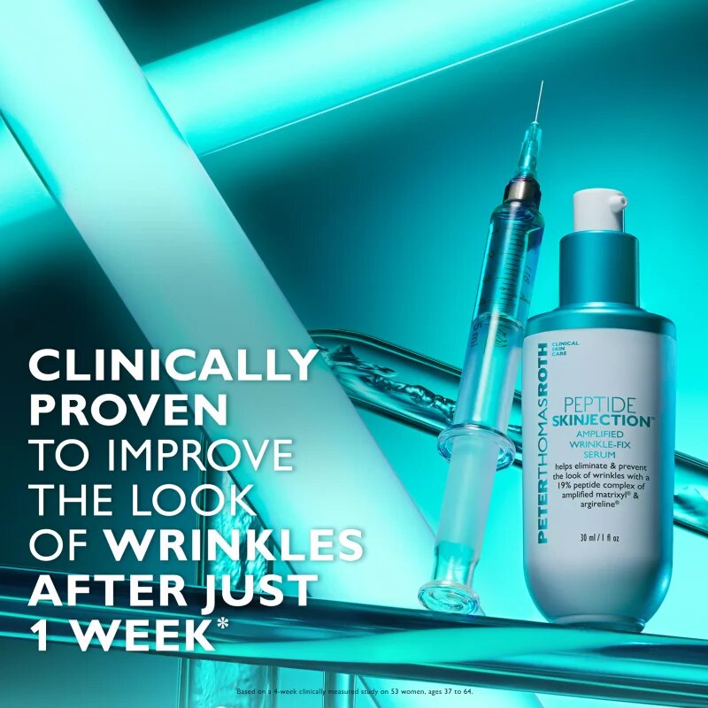 Peter Thomas Roth Peptide Skinjection™ Amplified Wrinkle-Fix Serum Refillable intenzivni učvrstitveni serum za takojšnjo zgladitev gub za ponovno poln