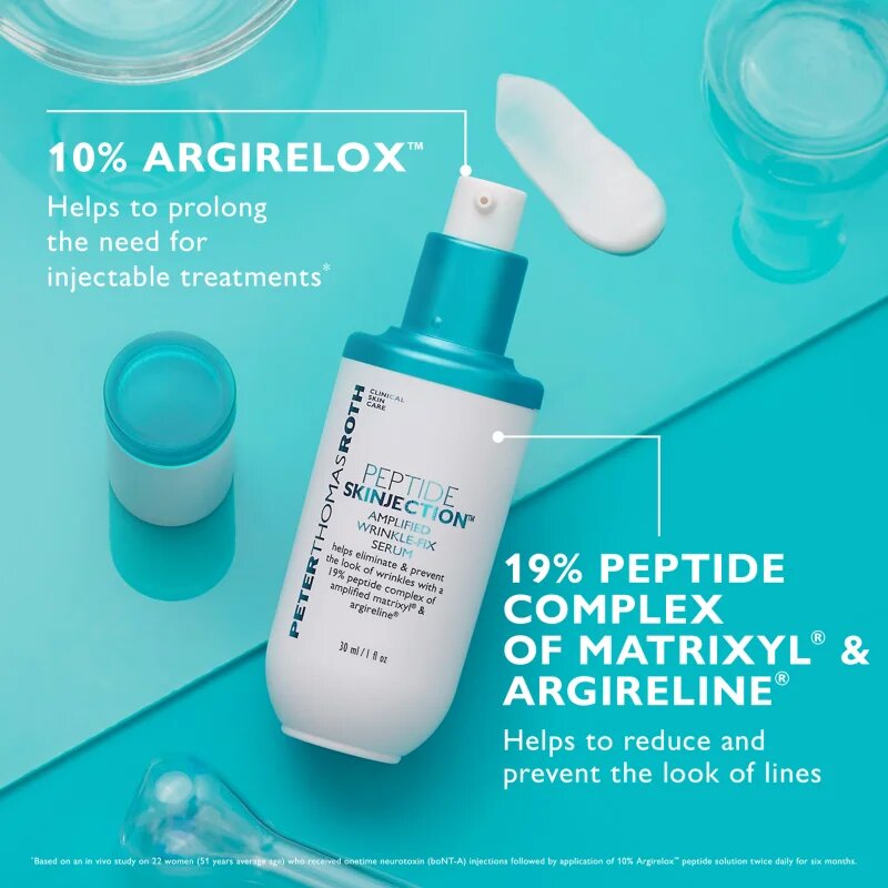 Peter Thomas Roth Peptide Skinjection™ Amplified Wrinkle-Fix Serum Refillable intenzivni učvrstitveni serum za takojšnjo zgladitev gub za ponovno poln