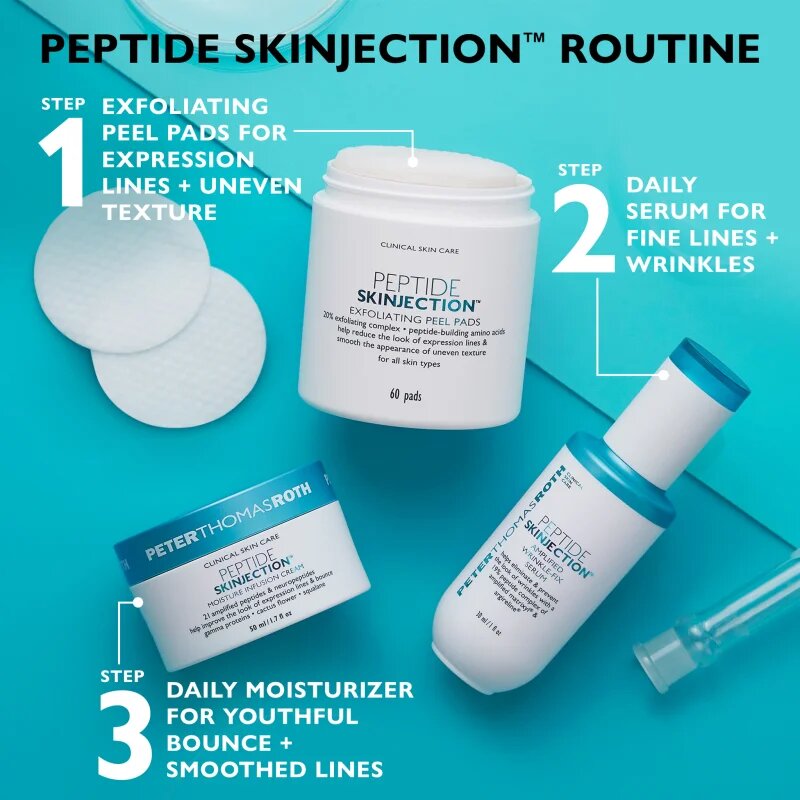 Peter Thomas Roth Peptide Skinjection™ Amplified Wrinkle-Fix Serum Refillable intenzivni učvrstitveni serum za takojšnjo zgladitev gub za ponovno poln