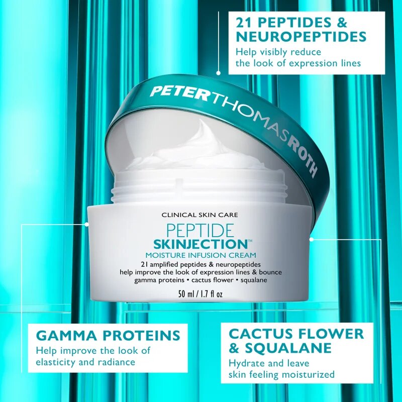 Peter Thomas Roth Peptide Skinjection™ Moisture Infusion Cream Refillable gladilna vlažilna krema s peptidi za ponovno polnjenje 50 ml