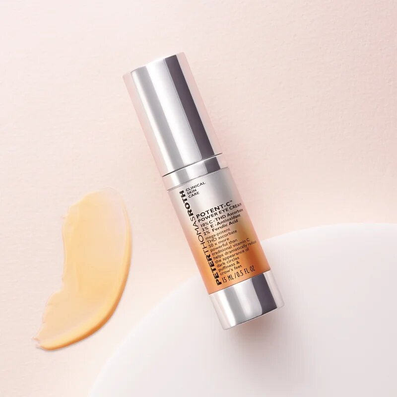 Peter Thomas Roth Potent-C Power Eye Cream vlažilna krema za predel okoli oči proti oteklinam in temnim kolobarjem 15 ml