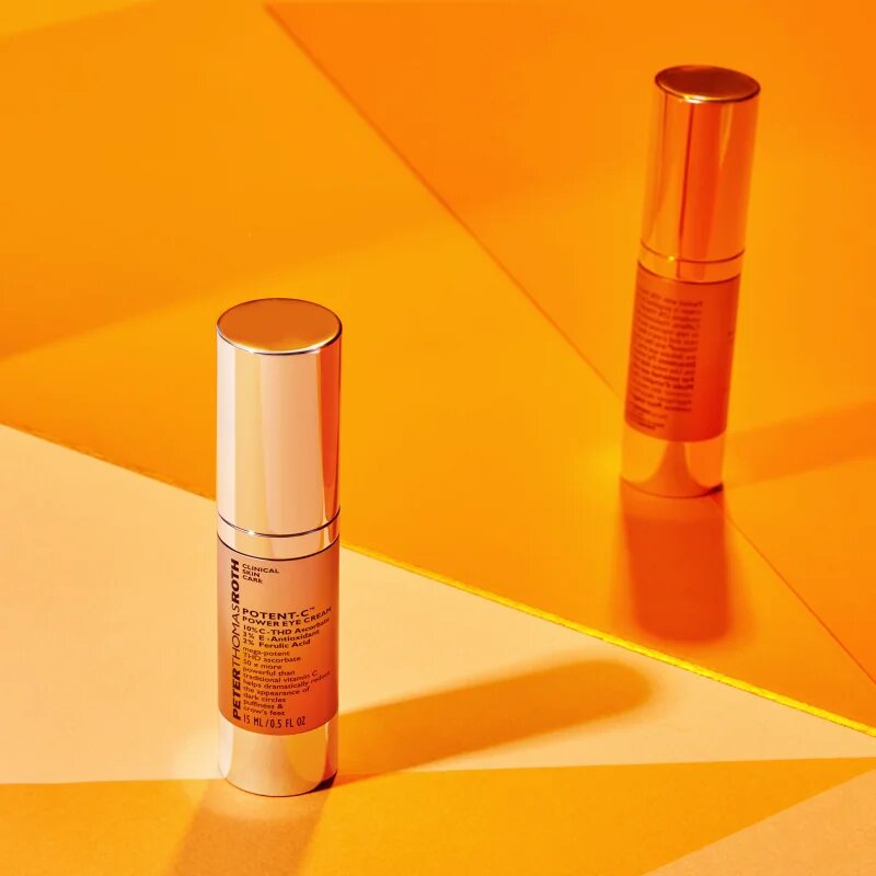 Peter Thomas Roth Potent-C Power Eye Cream vlažilna krema za predel okoli oči proti oteklinam in temnim kolobarjem 15 ml