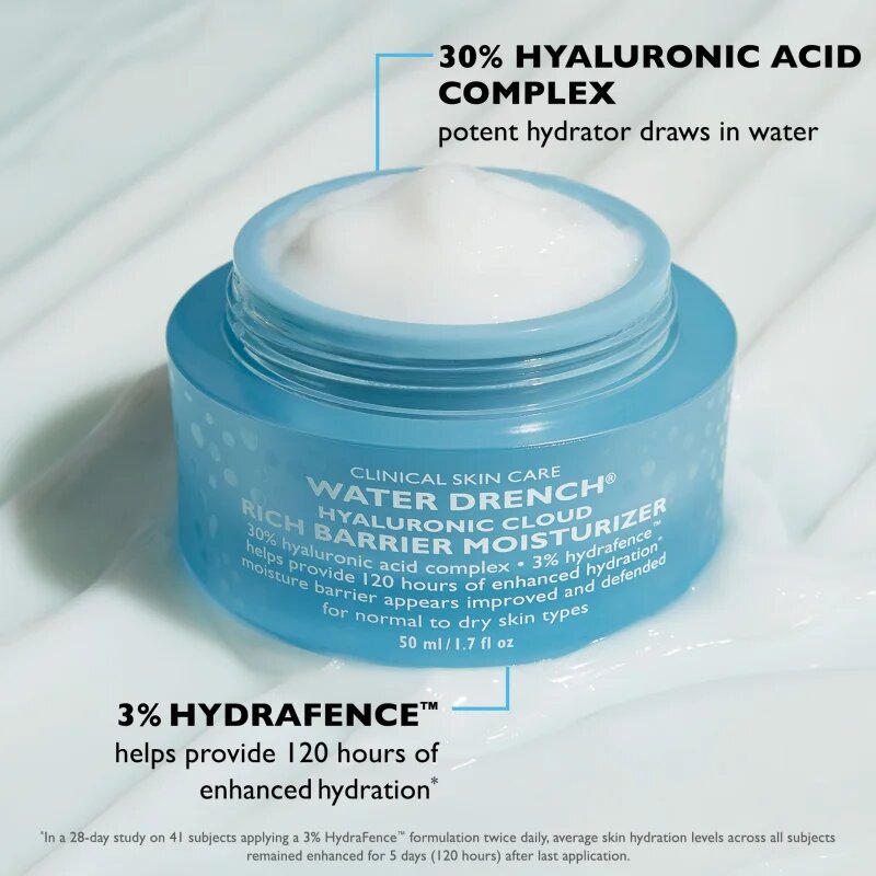 Peter Thomas Roth Water Drench Hyaluronic Cloud Rich Barrier Moisturizer bogata vlažilna krema za obnovo kožne pregrade za obnovo kožne pregrade 50 ml