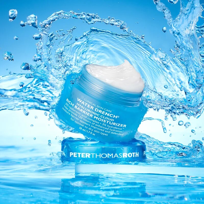 Peter Thomas Roth Water Drench Hyaluronic Cloud Rich Barrier Moisturizer bogata vlažilna krema za obnovo kožne pregrade za obnovo kožne pregrade 50 ml