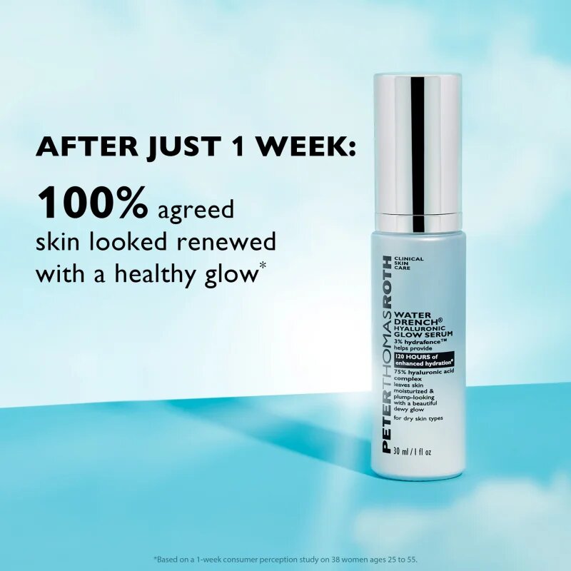 Peter Thomas Roth Water Drench Hyaluronic Glow Serum hialuronski serum za osvetlitev kože 30 ml