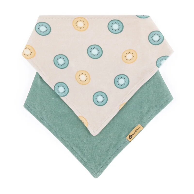 Petite&Mars Bandana Luke 3m+ slinček Beige Kiwis&Misty Green 1 kos