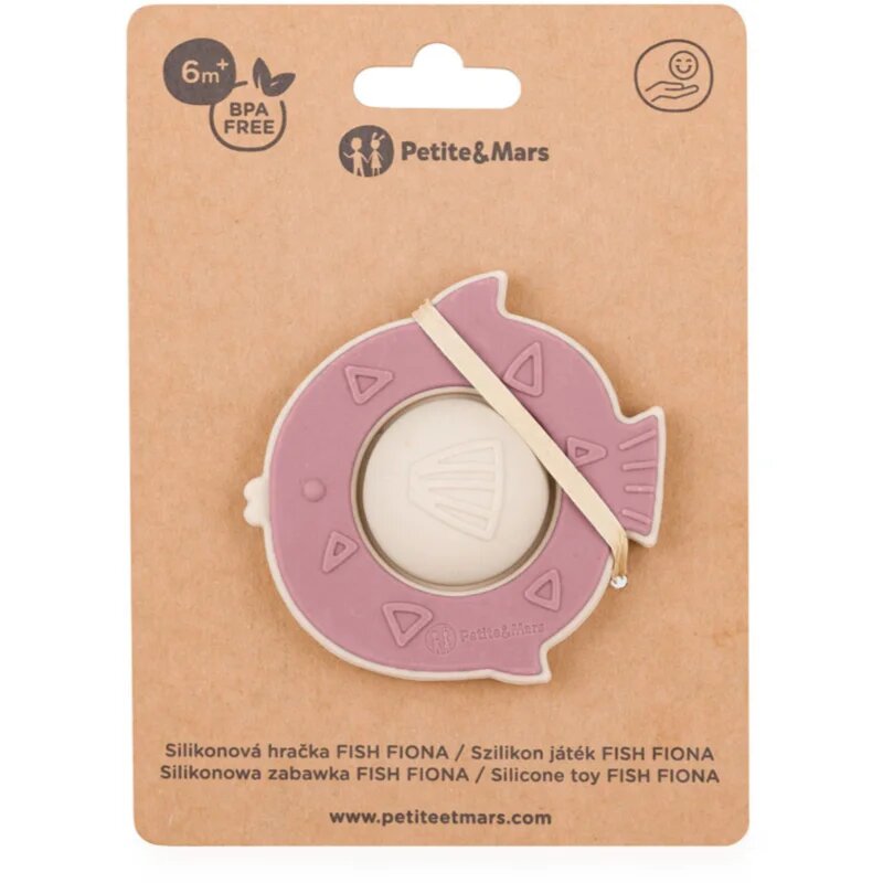 Petite&Mars Fish Fiona 6m+ igrača Dusty Rose 1 kos