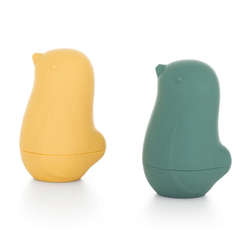 Petite&Mars Love Birds igrača za v vodo 6 m+ Ochre Green 2 kos