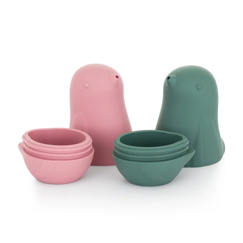 Petite&Mars Love Birds igrača za v vodo 6 m+ Rose Green 2 kos