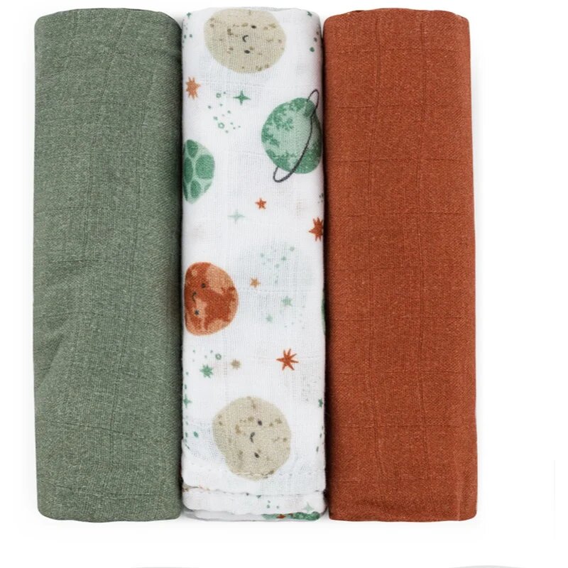 Petite&Mars Moussy plenice iz blaga Celestial Planets 68 x 68 cm 3 kos