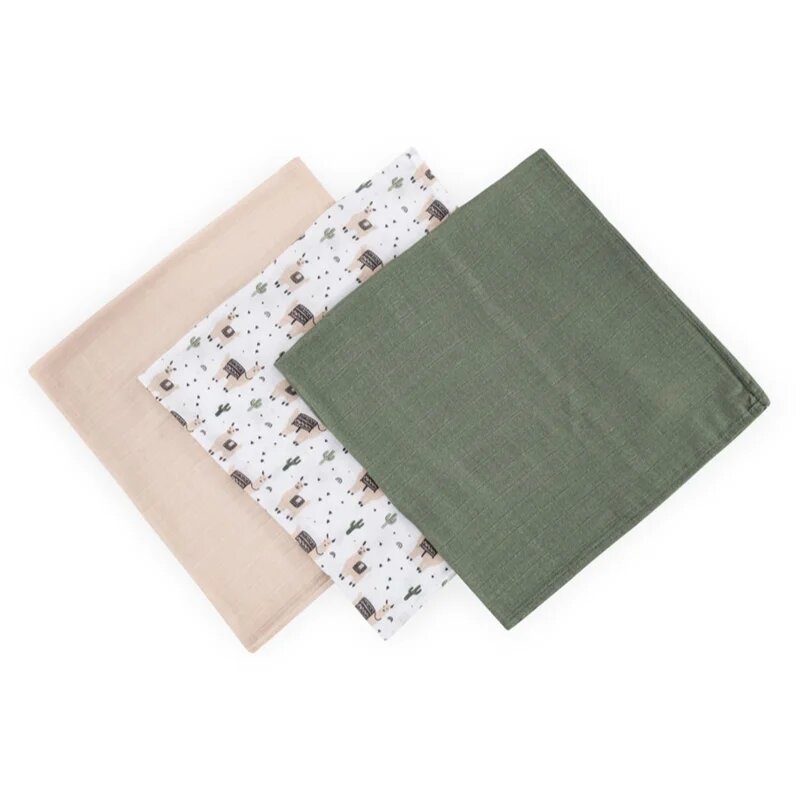 Petite&Mars Moussy plenice iz blaga Llama Vibes 68 x 68 cm 3 kos