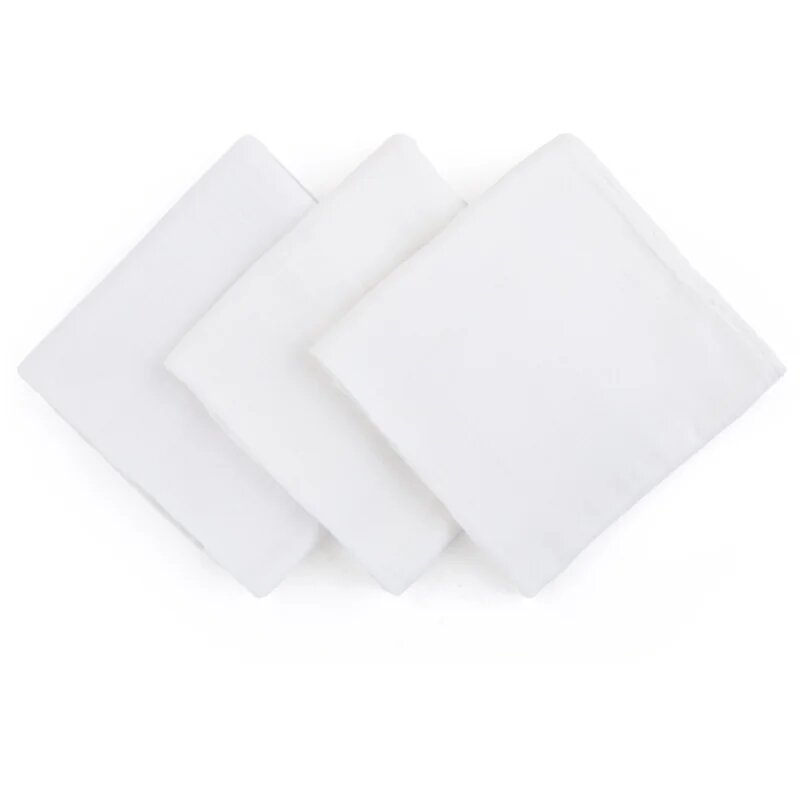 Petite&Mars Moussy plenice iz blaga Total White 68 x 68 cm 3 kos