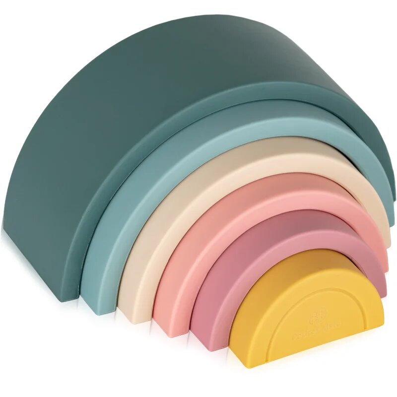 Petite&Mars Rainbow 12m+ aktivnostna igrača Misty Green 1 kos