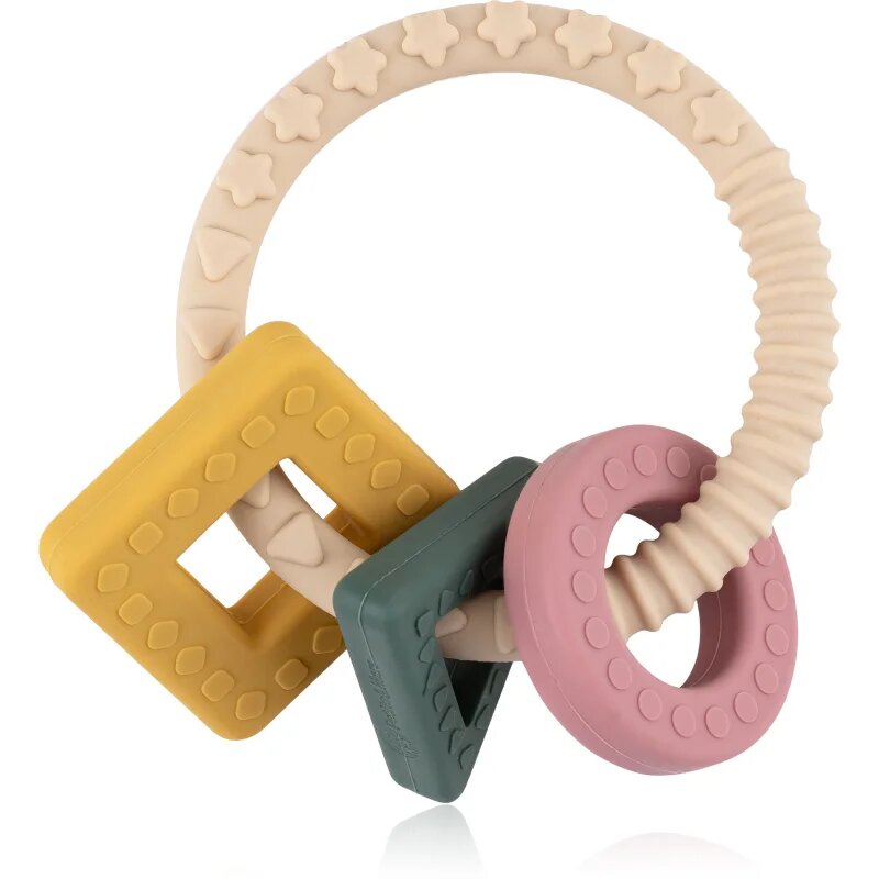 Petite&Mars Silicone teether Figures grizalo 0m+ 1 kos