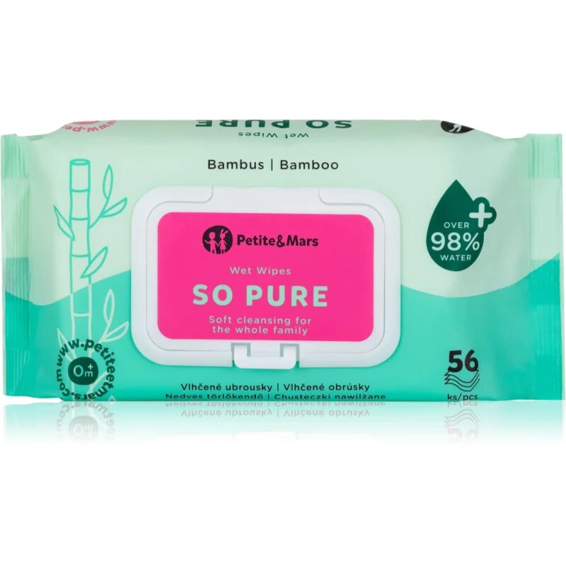 Petite&Mars So Pure vlažni robčki za otroke 56 kos