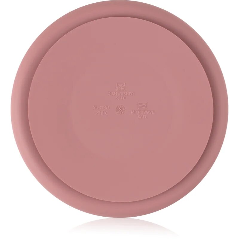 Petite&Mars Take&Match 6m+ deljeni krožnik okrogla Dusty Rose 1 kos