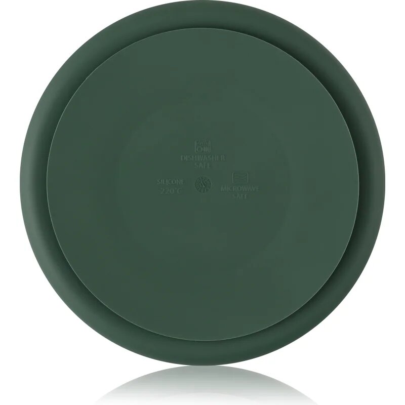 Petite&Mars Take&Match 6m+ deljeni krožnik okrogla Misty Green 1 kos