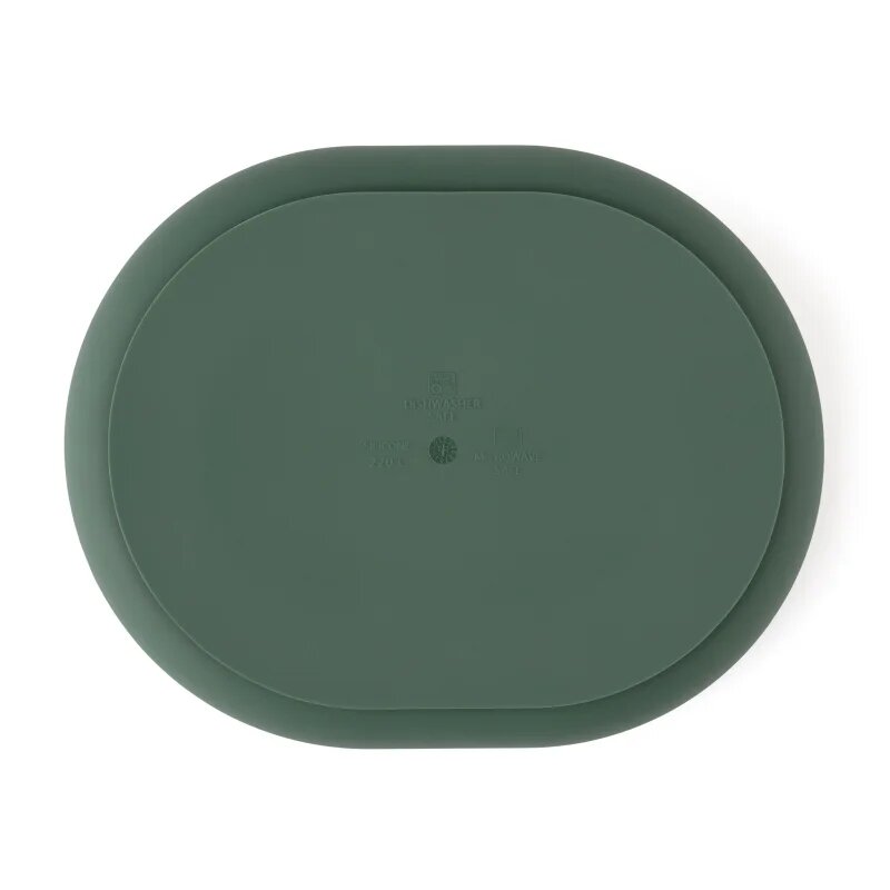Petite&Mars Take&Match 6m+ deljeni krožnik s priseskom Misty Green 1 kos