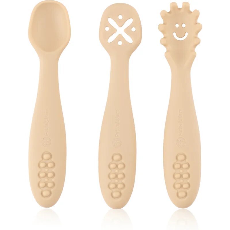 Petite&Mars Take&Match 6m+ žlička za otroke Desert Sand 3 kos